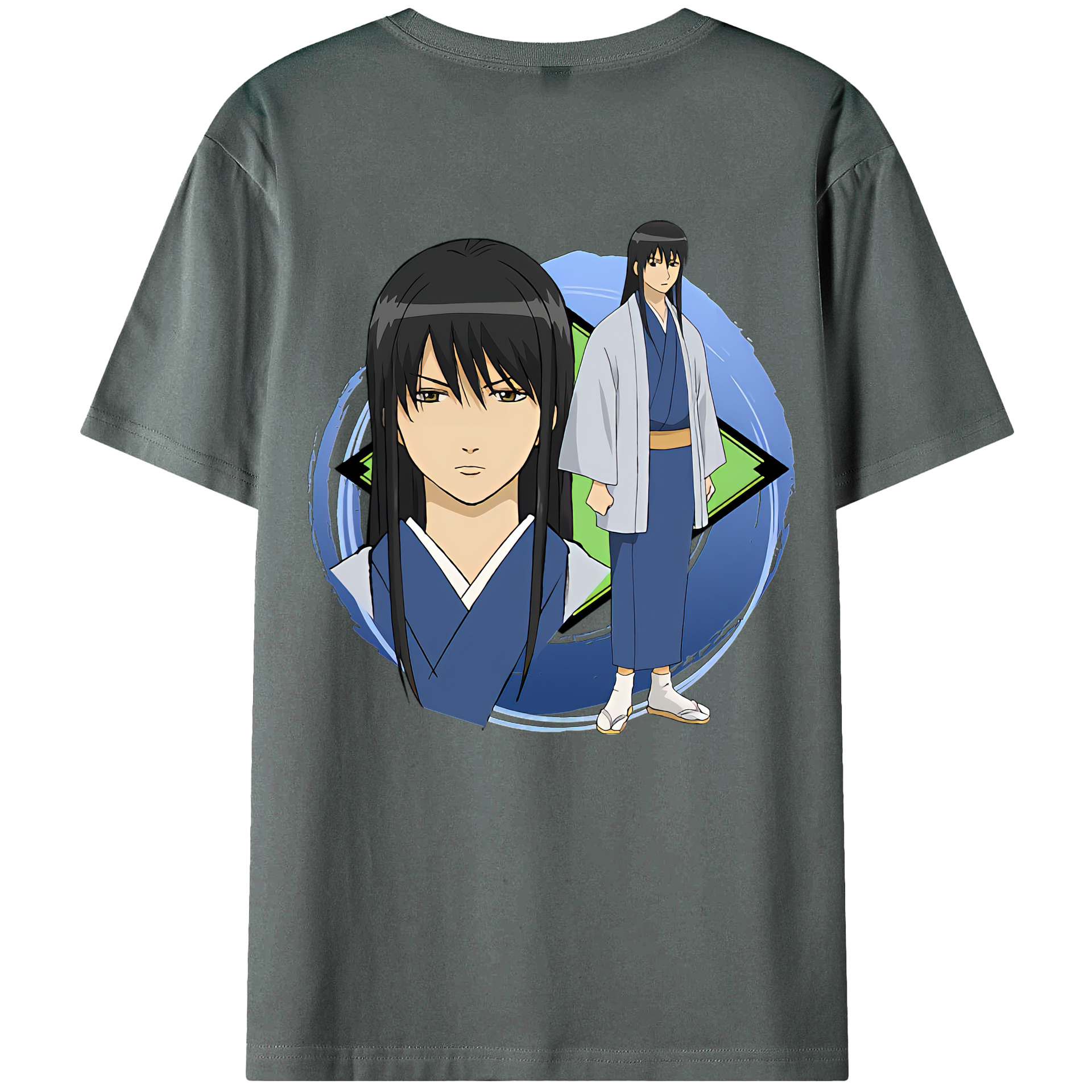（画像用） ぎんたま 坂田銀時（さかたぎんとき） 神楽 志村新八（しむら しんぱち） GINTAMA Sakata Gintoki Kagura Shimura Shinpachi 綿100％ メンズ半袖Tシャツ（バックプリント） 通気性